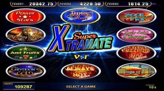 Casino Gambling Slot Game Board 10 In 1 Multifunctional Two Monitors