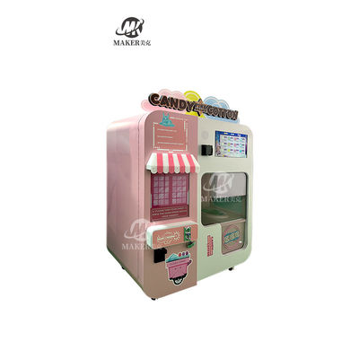 Acrylic Robot Cotton Candy Vending Machine 100-260V Electric Sugar Candy Machine