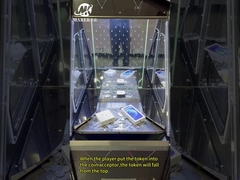 新しいデザイン シングルプレイヤーコインプッシャーマシン テンパーガラス アーケードコインプッシャーマシン